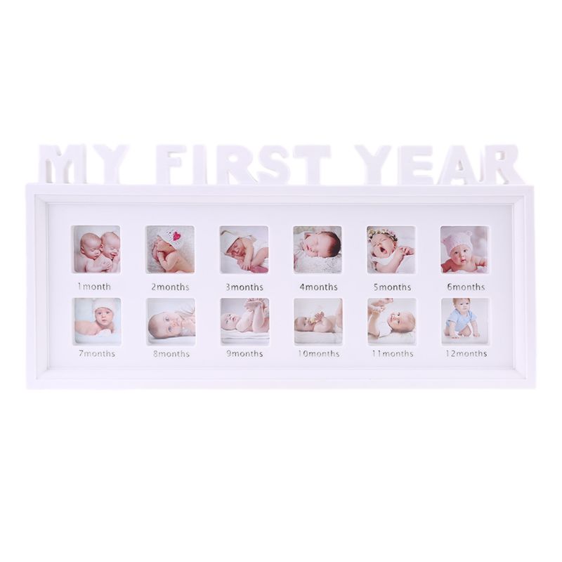 My First Year Photo Frame Monthly Milestone